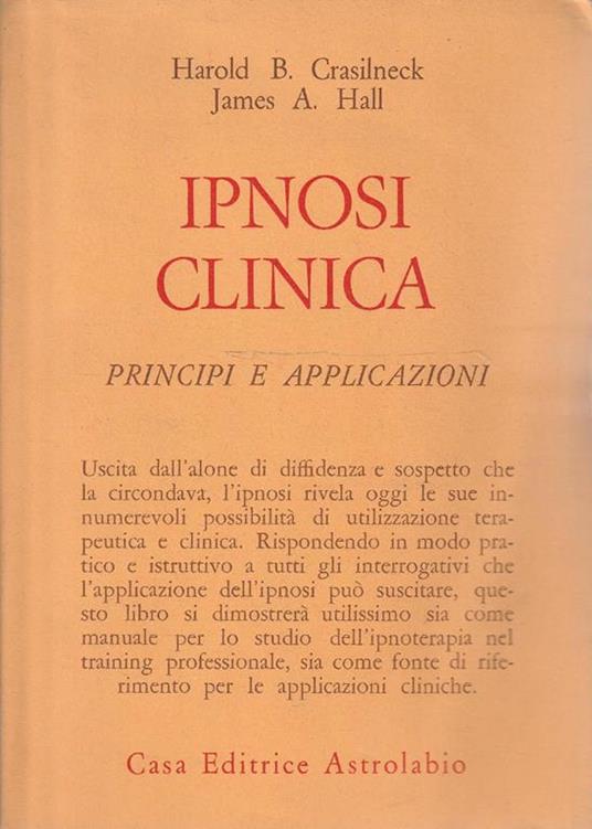 Ipnosi clinica: principi e applicazioni - copertina