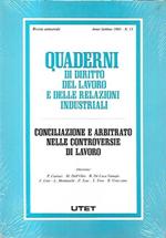 Conciliazione e arbitrato nelle controversie di lavoro