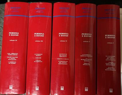 Persona e danno : Le categorie generali del danno alla persona verso nuovi profili disciplinari, tutele emergenti della persona (5 volumi) - copertina