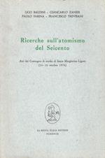 Ricerche del Seicento. Atti del convegno di studio Santa Margherita Ligure (14-16 ottobre 1976)