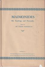 Maimonides. His Teachings and Personality