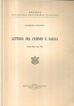 Lettura del Fermo e Lucia, Tomo III, Cap. IX