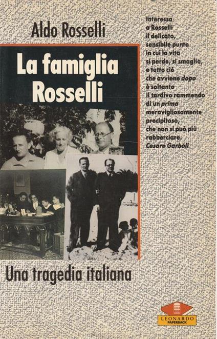 La famiglia Rosselli : una tragedia italiana - copertina