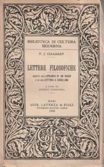 Lettere filosofiche seguite dall'apologia di un pazzo e da una lettera a Schelling