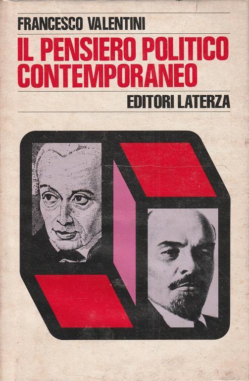 Il pensiero politico contemporaneo - Francesco Valentini - copertina