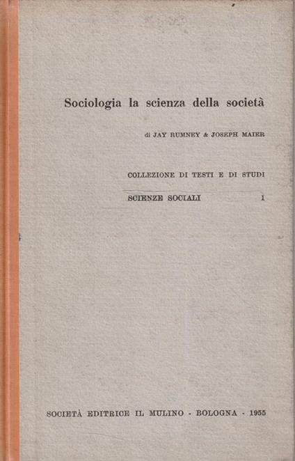 Sociologia, la scienza della società - copertina