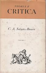 Teoria e critica di C.A. Sainte Beuve Volume 1°