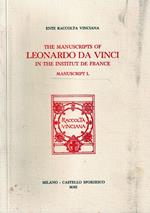 The manuscripts of Leonardo da Vinci in the institut de France. Manuscript V