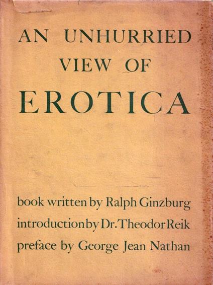 An anhurried view of erotica - copertina