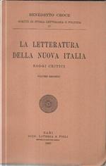 La letteratura della nuova Italia, saggi critici, volume secondo