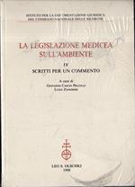 La legislazione medicea sull'ambiente. 4: Scritti per un commento