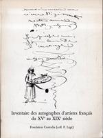 Inventaire des autographes d'artistes français du XVe au XIXe siècle