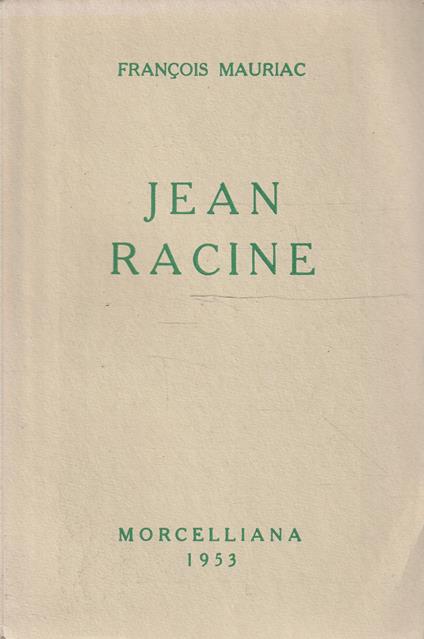 Jean Racine - François Mauriac - copertina