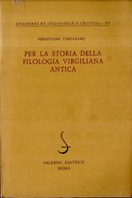 Per la storia della filologia virgiliana antica