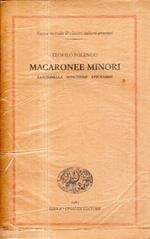 Macaronee minori. Zanitonella, Moscheide, Epigrammi