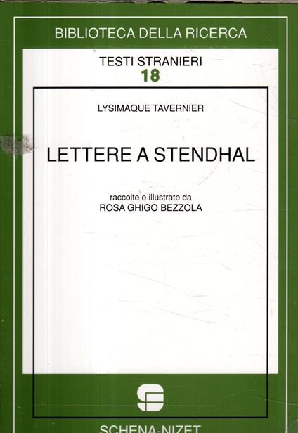 Lettere a Stendhal - copertina