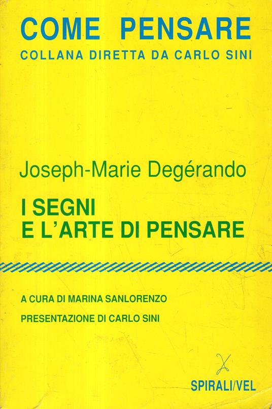 I segni e l'arte di pensare - copertina