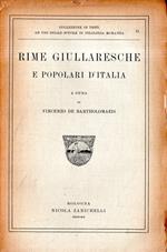 Rime giullaresche e popolari d'Italia