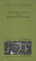 Interventi critici sulla letteratura italiana