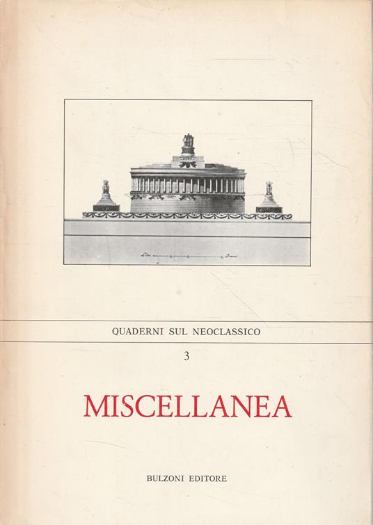 Miscellanea (Quaderni sul Neoclassico - 3) - copertina