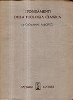 I fondamenti della filologia classica