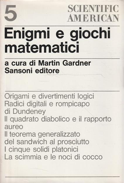 Enigmi e giochi matematici - copertina