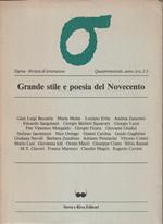 Grande stile e poesia del Novecento (Sigma - Rivista di letteratura, anno XVI, 2-3)