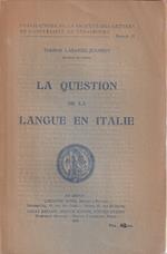 La question de la langue en Italie