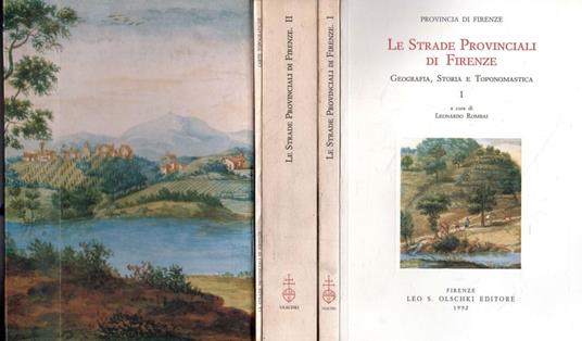 Le strade provinciali di Firenze (2 vol. + carte topografiche in cofanetto) - copertina