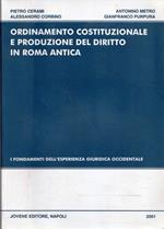 Ordinamento costituzionale e produzione del diritto in Roma antica : i fondamenti dell'esperienza giuridica occidentale