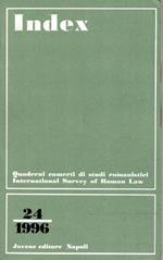 Index. Quaderni camerti di studi romanistici, n.24/1996