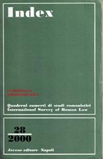 In memoria di Ferdinando Bona. Index n. 28/2000