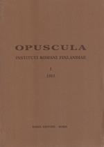 Opuscula Instituti Romani Finlandiae - I - 1981