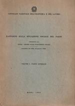 Rapporto sulla situazione sociale del paese (Assemblea del CNEL, 26 gennaio 1968) Volume I - Parte generale