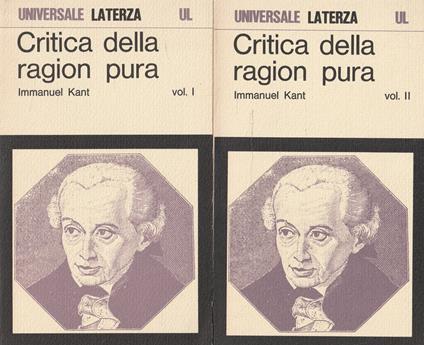 Critica della ragion pura (2 volumi) - Immanuel Kant - copertina