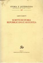 Scritti di storia Repubblicana e Augustea