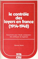 Le controle des loyers en France (1914-1948)