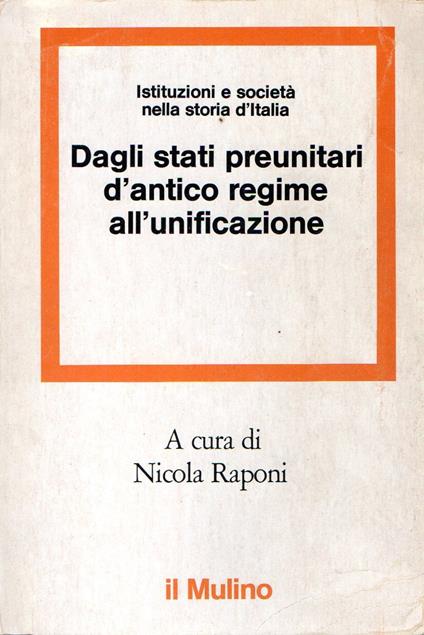 Dagli stati preunitari d'antico regime all'unificazione - copertina