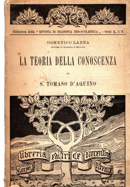 La teoria della conoscenza in Tommaso D'Aquino - Domenico Lanna - copertina