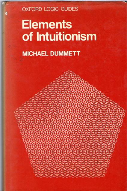 Elements of Intuitionism - Michael Dummett - copertina