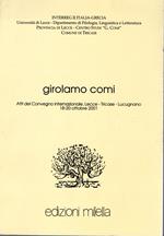 Girolamo Comi. Atti del Convegno internazionale (Lecce, 18-20 ottobre 2001)