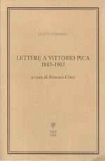 Lettere a Vittorio Pica 1883-1903