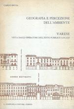 Geografia e percezione dell'ambiente. Varese vista dagli operatori dell'ente pubblico locale