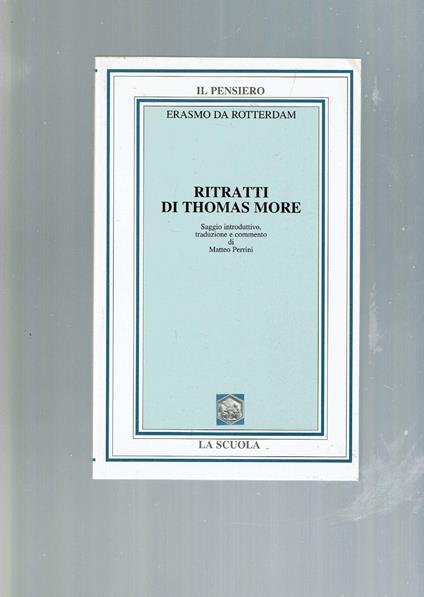 Ritratti di Thomas More - Erasmo da Rotterdam - copertina