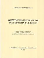 Questiones ulterior de philosophia del esser