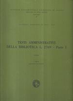 Testi lessicali monolingui della biblioteca L. 2769