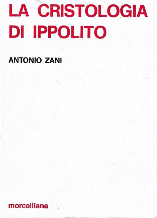 La cristologia di Ippolito - copertina