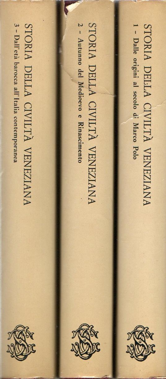 Offerta!!! Storia della civiltà veneziana (3 vol.) - copertina