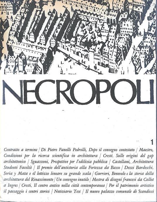 Contratto a termine. Rivista "Necropoli", n.1 - copertina