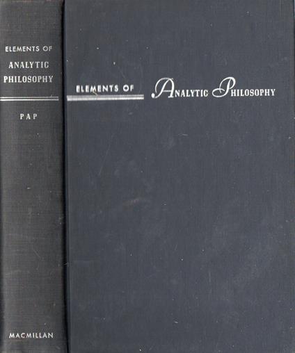 Elements of Analytic Philosophy - copertina